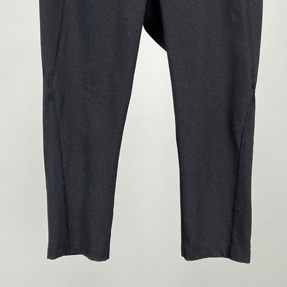 Lucy Powermax Womens Hatha Charcoal Gray Crop Capri Leggings Activewear size S - Picture 5 of 12